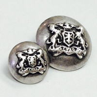 310350 Antique Silver Button - 2 Sizes